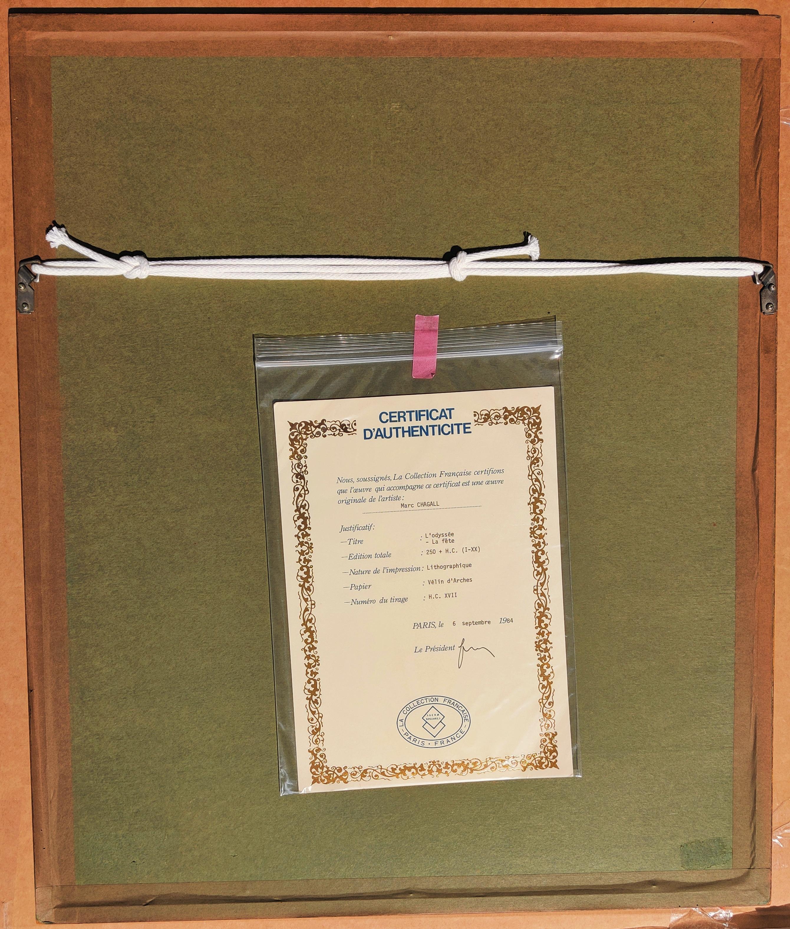 Marc Chagall -- The Festival, from L'Odyssée For Sale 2