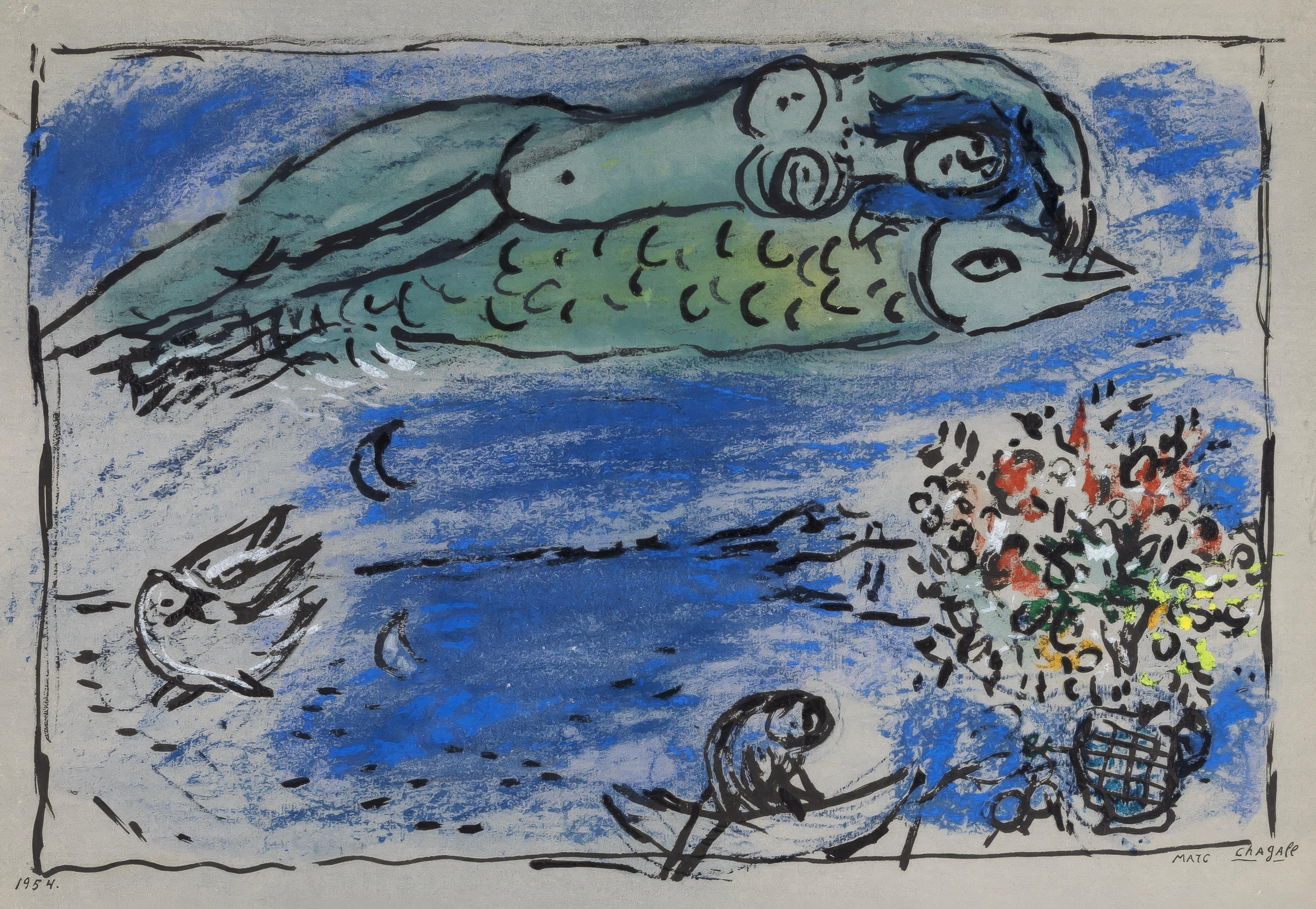 Marc Chagall Fish - 6 For Sale on 1stDibs