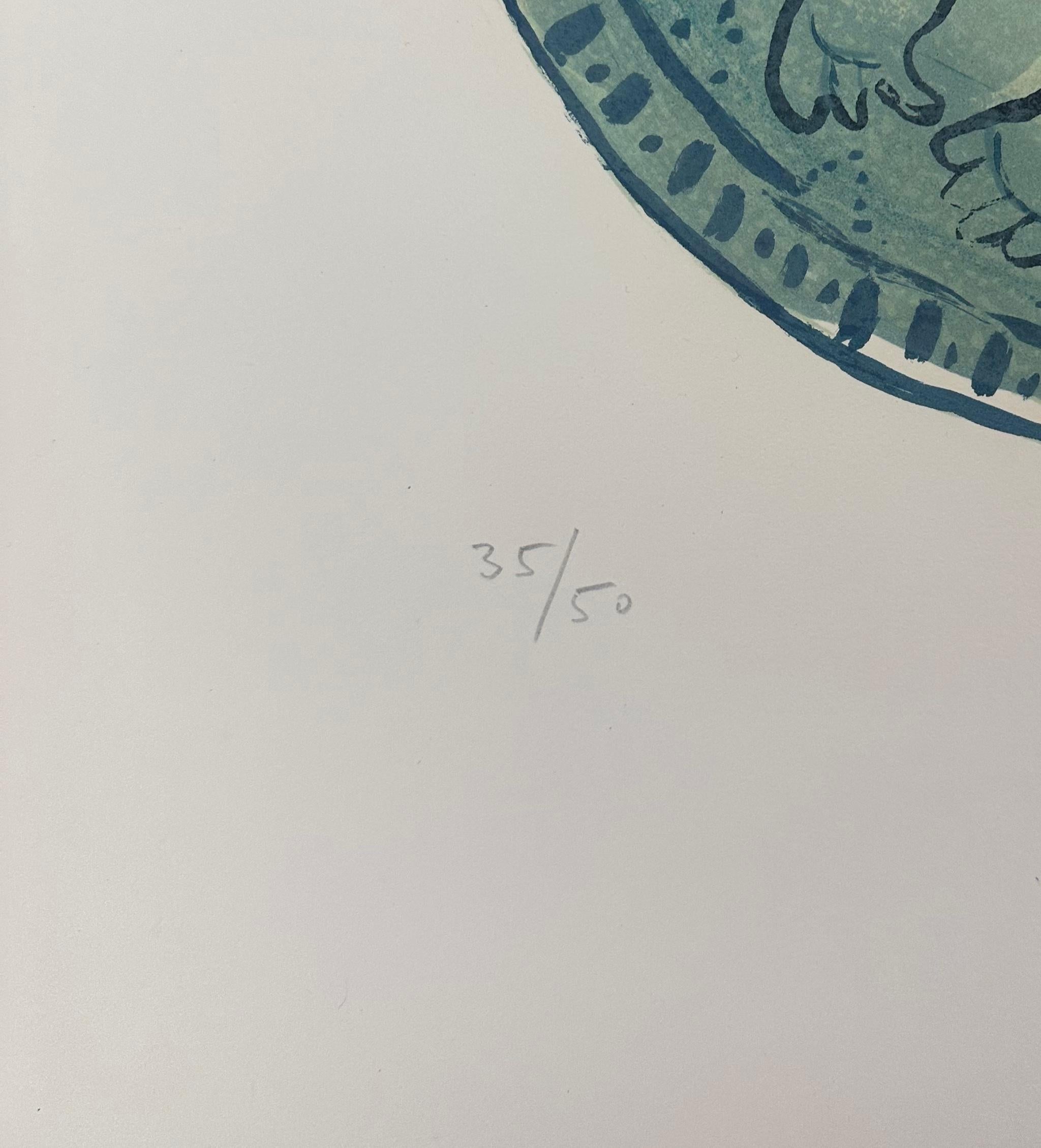 Marc Chagall, „Das Spiel“, handsignierte Lithographie in Farbe 3