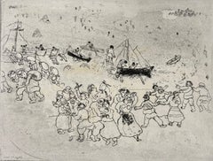 Marc Chagall, Der Getreidehafen, aus Tote Seelen, 1923-1927