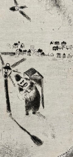 Marc Chagall, The Guard by the Streetlamp, from Dead Souls, 1923–1927