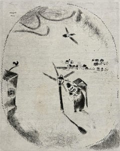 Marc Chagall, The Guard by the Streetlamp, from Dead Souls, 1923–1927