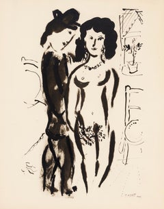 Marc Chagall, The Lovers, from Color of Love, 1958 (after)