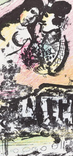 Marc Chagall, Il paradiso degli amanti, da Chagall Lithographer II, 1963