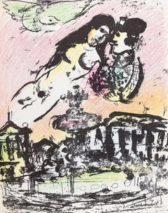 Marc Chagall, Il paradiso degli amanti, da Chagall Lithographer II, 1963