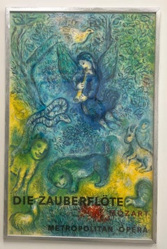 Marc Chagall The Magic Flute "Die Zauberflote"Origina Lithograph, 1967 , Framed