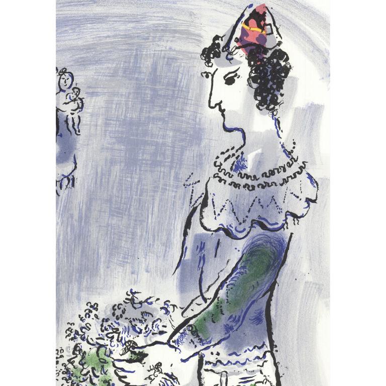Marc Chagall 'The Magician of Paris' 1970- Lithograph For Sale 2