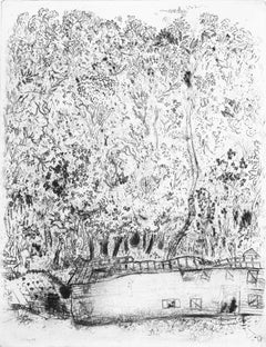 Marc Chagall, Der alte Park von Pliouchkine, aus Tote Seelen, 1923-1927