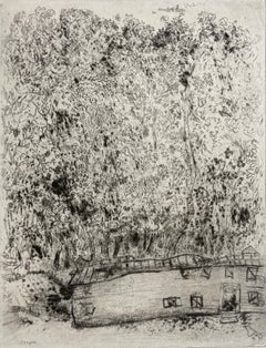 Marc Chagall, The Old Park of Pliouchkine, from Dead Souls, 1923–1927