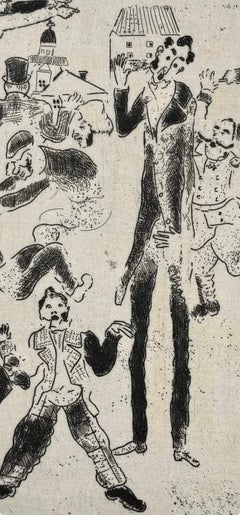 Marc Chagall, L'orgia degenera in rissa, da Anime morte, 1923-1927