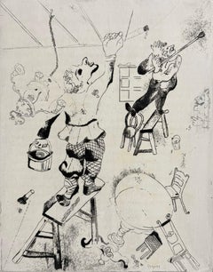 Marc Chagall, Les peintres, extrait des Âmes mortes, 1923-1927
