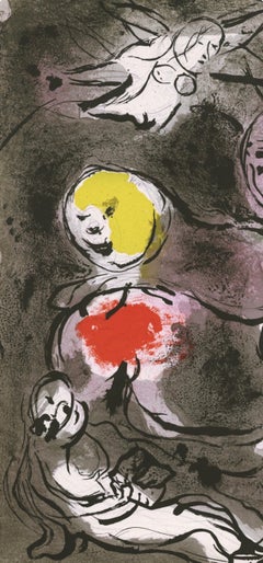 Marc Chagall, The Prophet Daniel with the Lions, Drawings for the Bible, 1956