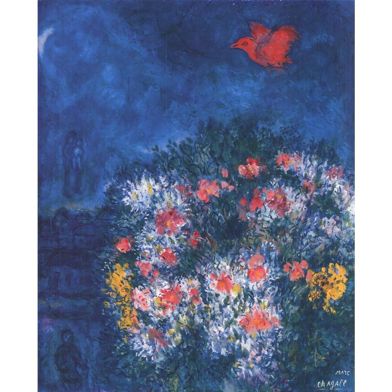 Marc Chagall 'The Red Bird' 2008- Offset Lithograph 1