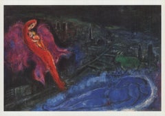 Marc Chagall 'The Seine Bridges' 1994- Offset Lithograph