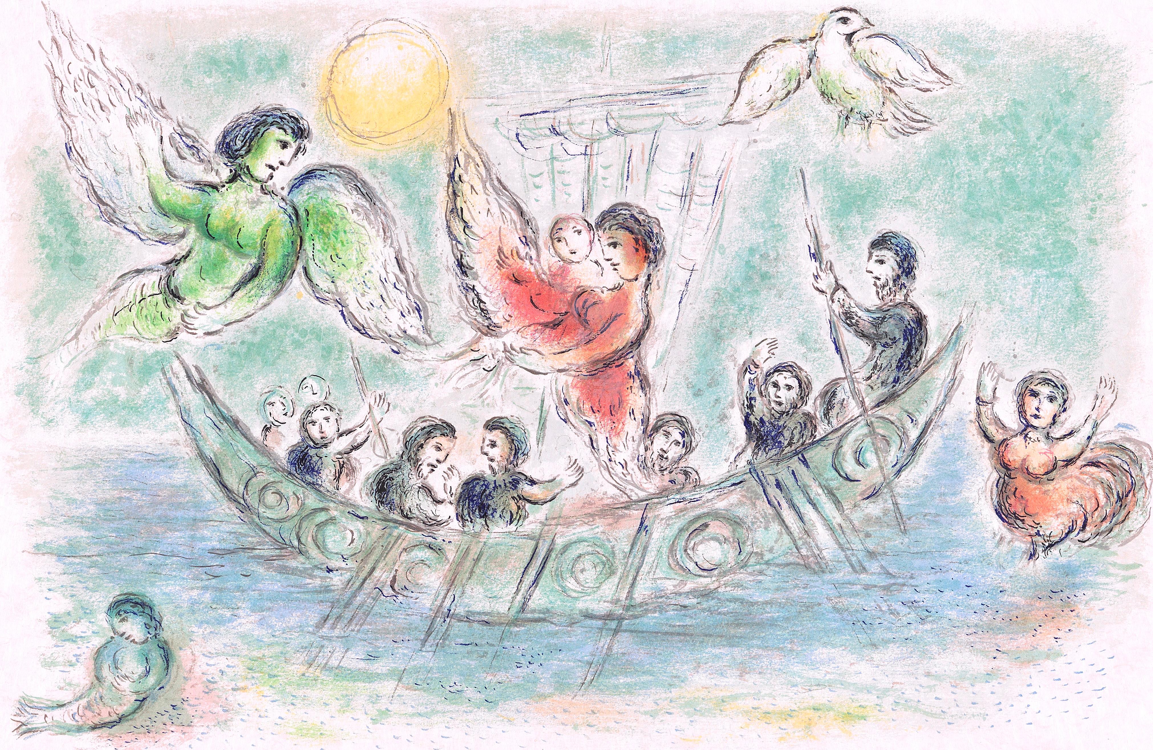 Marc Chagall, The Sirens, from Homer, The Odyssey, 1989 (after)
