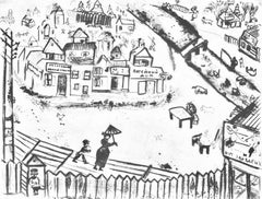 Marc Chagall, The Small Town, from Nicolas Gogol, Dead Souls, 1923-1927