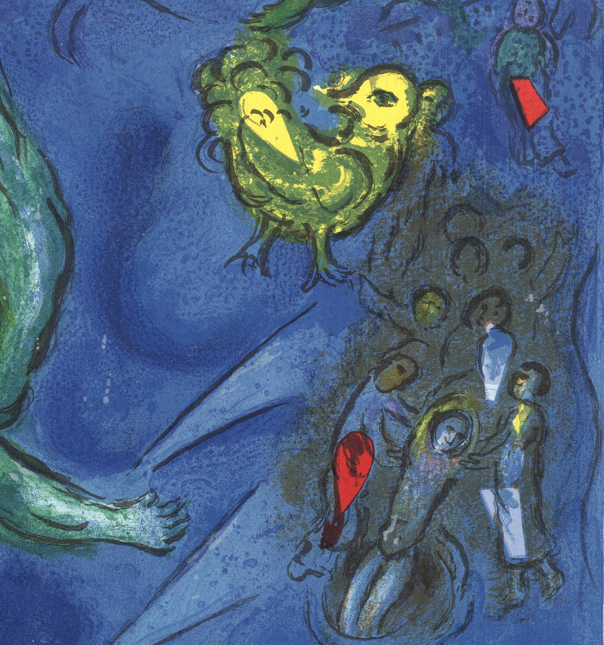 Marc Chagall 'La lotta di Giacobbe e l'angelo' 1967- Litografia in vendita 3