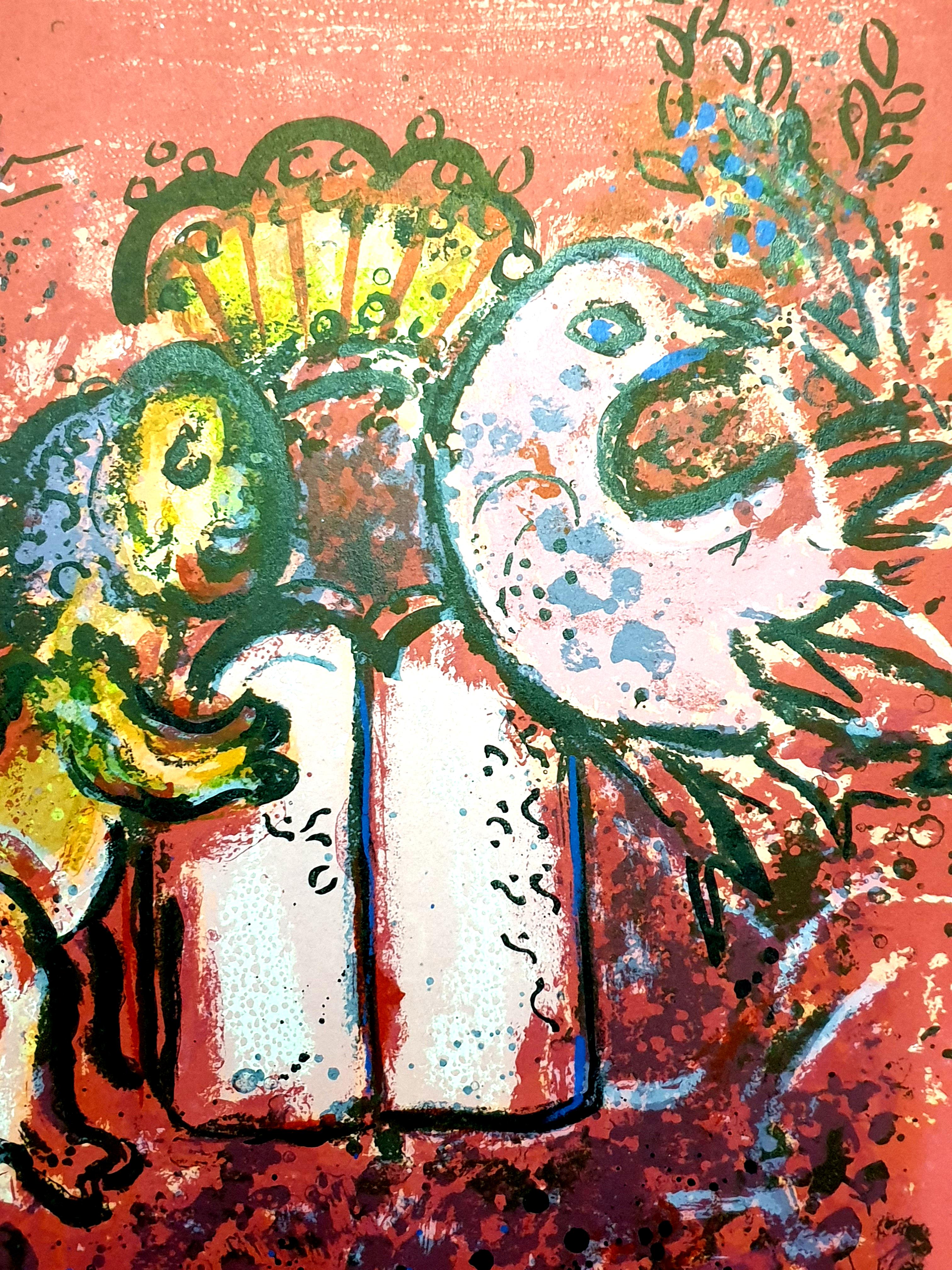 Marc Chagall – Die Tische des Gesetzes – Originallithographie im Angebot 1