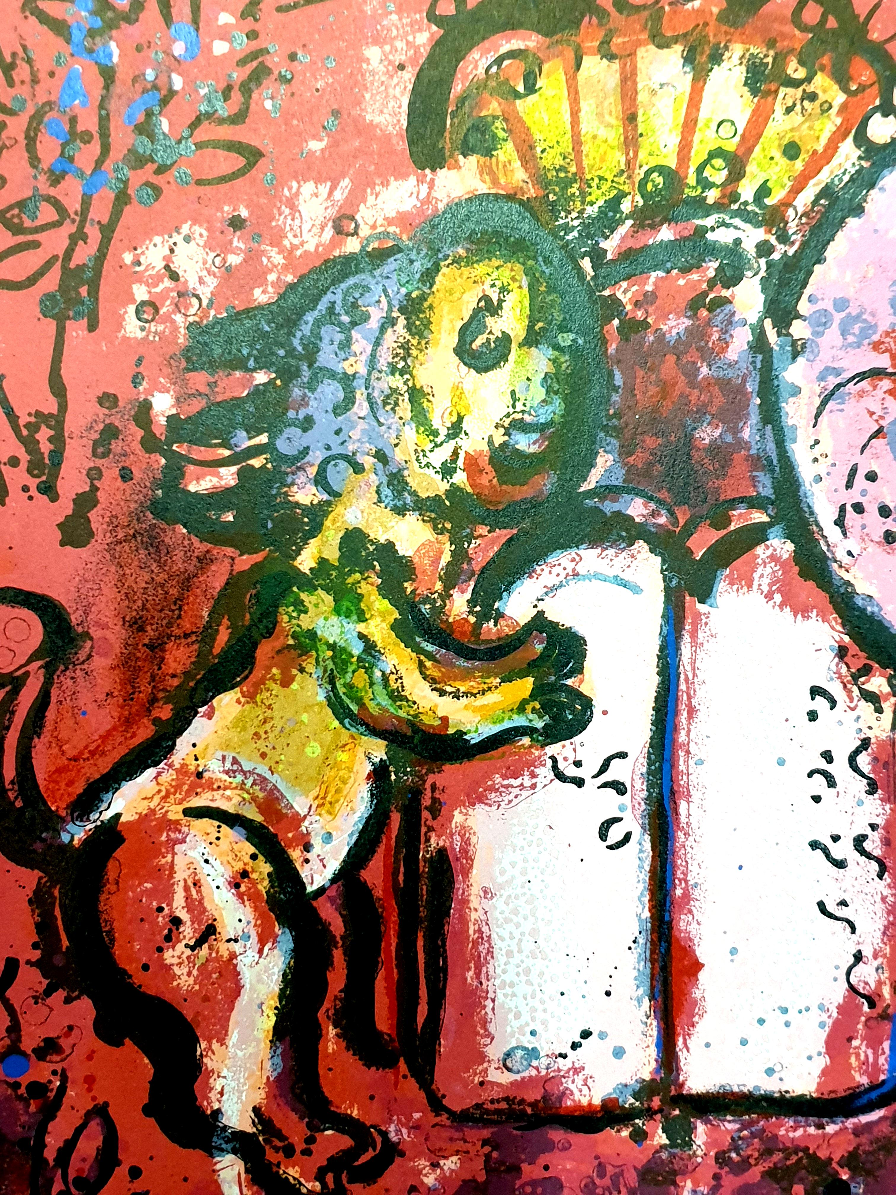 Marc Chagall – Die Tische des Gesetzes – Originallithographie im Angebot 5