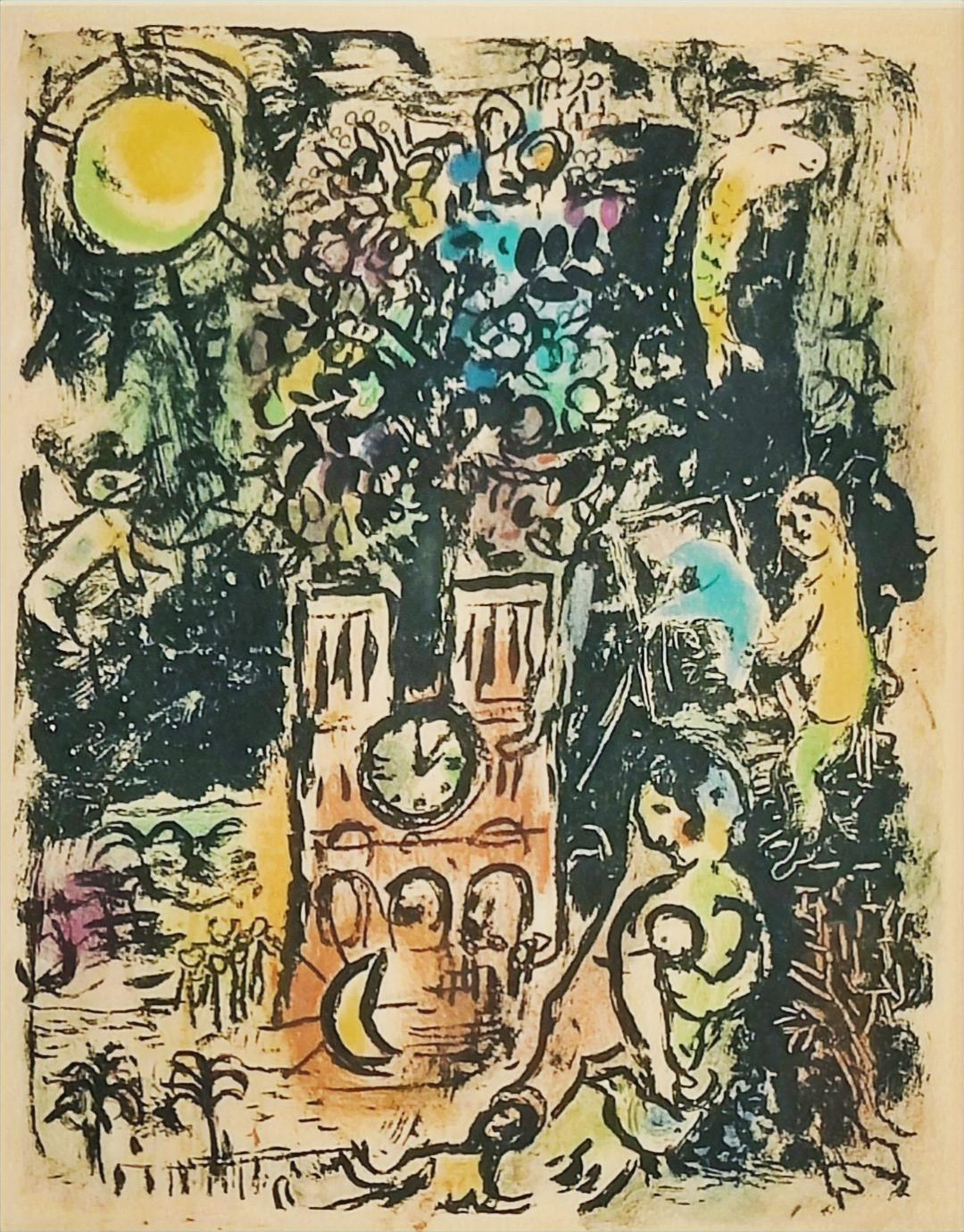 Marc Chagall
The Tree of Jesse (L'Arbre de Jessé ), 1960
Colour lithograph on Arches paper
Hand signed lower right
Edition 88/90 lower left
Image size: 56 x 38 cm
Frame size: 74.5 x 64.5 x 3 cm
Published by Maeght Editeur, Paris
Reference: Mourlot