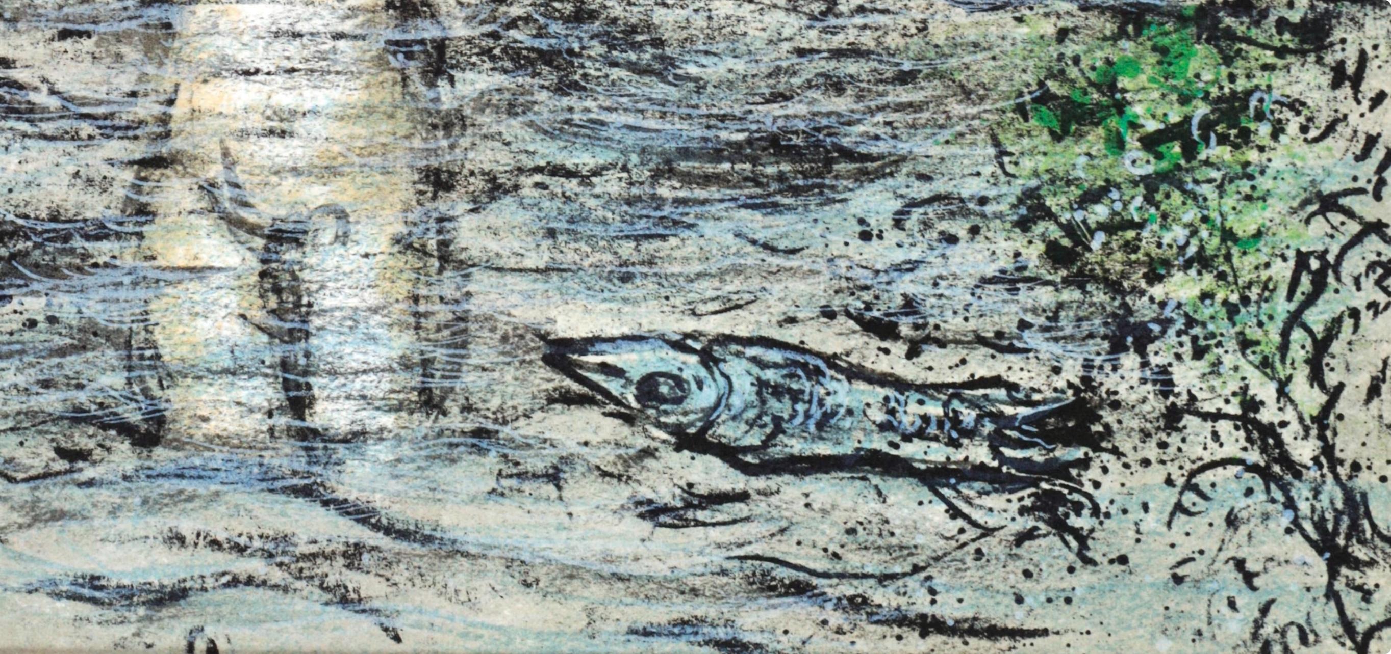 Marc Chagall, The Waves Engulf Odysseus, from Homer, The Odyssey, 1989 (after) For Sale 3