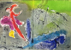 Marc Chagall, Vision de Paris, Lithograph