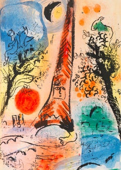 Marc Chagall, Visión de París, de Las litografías de Chagall I, 1960