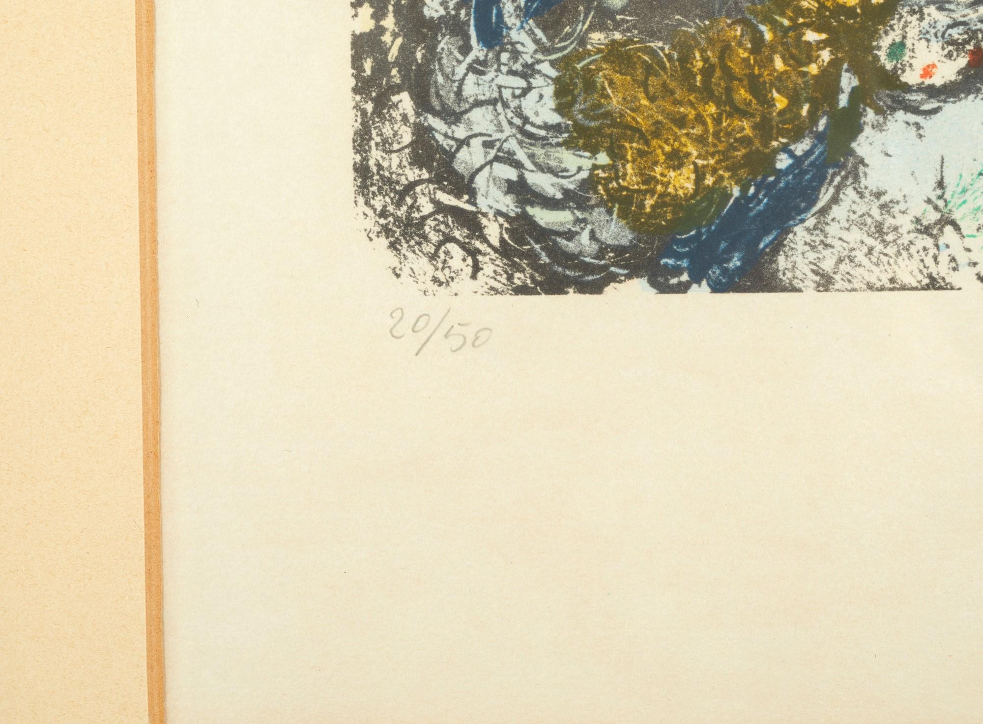 Marc Chagall(1887-1985)-Devant St. Jeannet (Delante de St. Jeannet)- litografía en venta 1