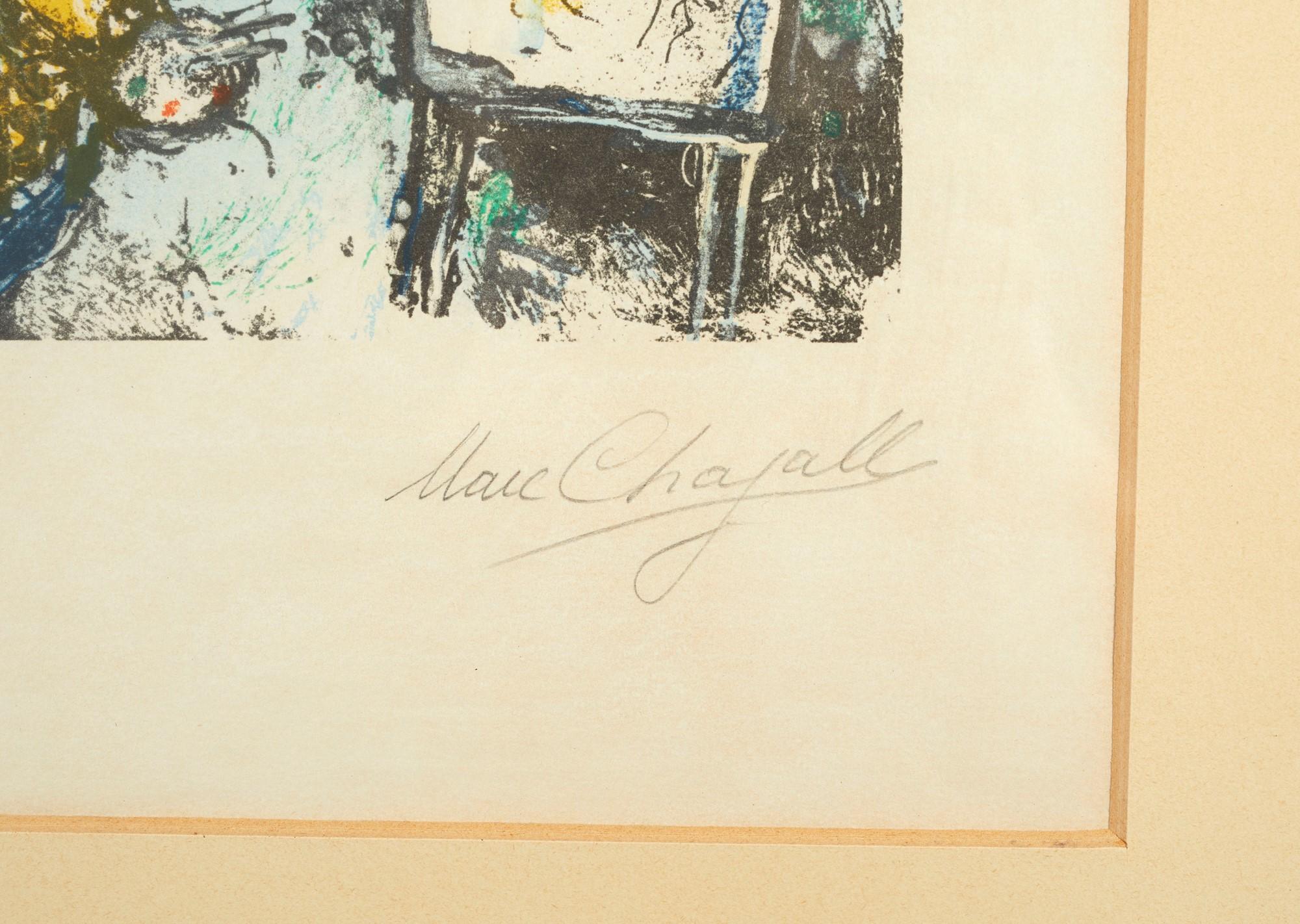 Marc Chagall(1887-1985)-Devant St. Jeannet (Delante de St. Jeannet)- litografía en venta 2