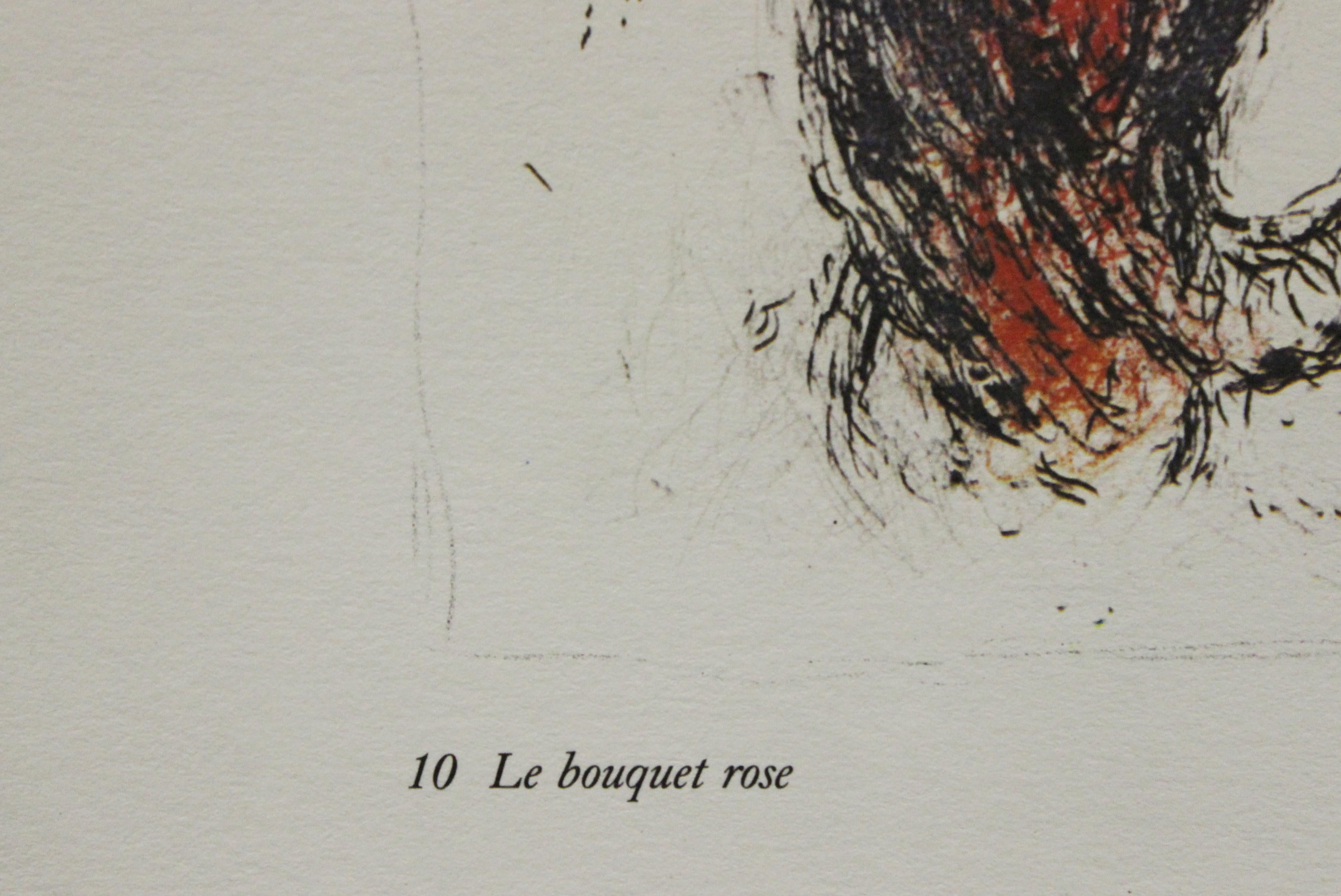 Maternite Rouge & Le Bouquet Rose: Lithographs from Derriere Le Miroir - Print by Marc Chagall