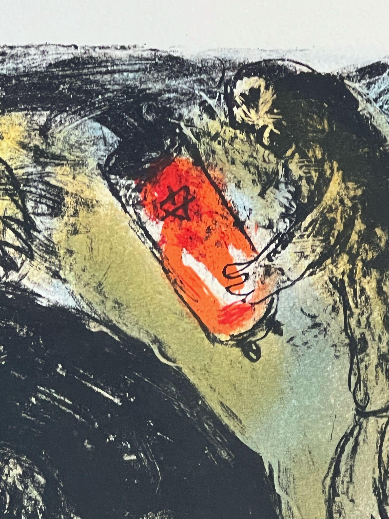 Meditation - Abstract Print by Marc Chagall