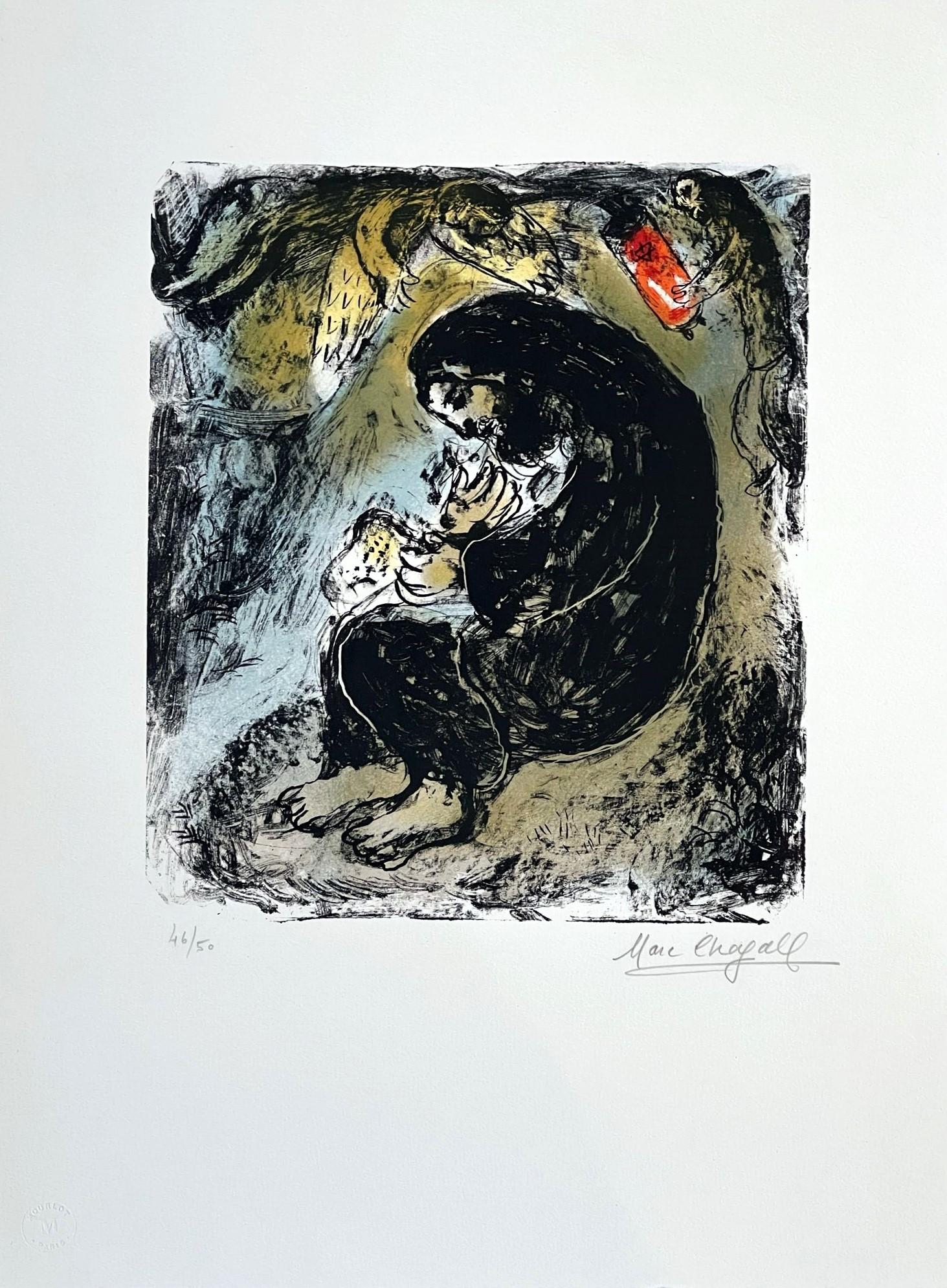 Marc Chagall Abstract Print - Meditation