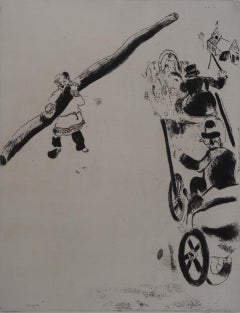 Meeting with a Farmer - Original Etching - Ref. Sorlier #36