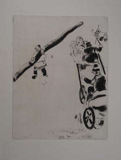 Meeting with a Farmer - Original Etching - Ref. Sorlier #36