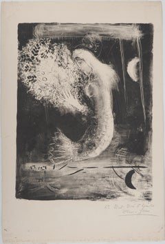 Mermaid : Wedding at the Moon Light - Stone lithograph (Mourlot #73)
