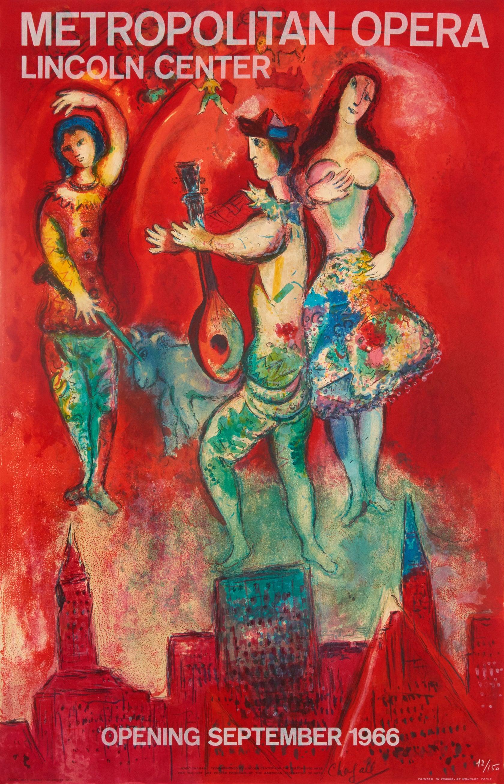 Metropolitan Opera Opening "Carmen" 1967 - Print by Marc Chagall