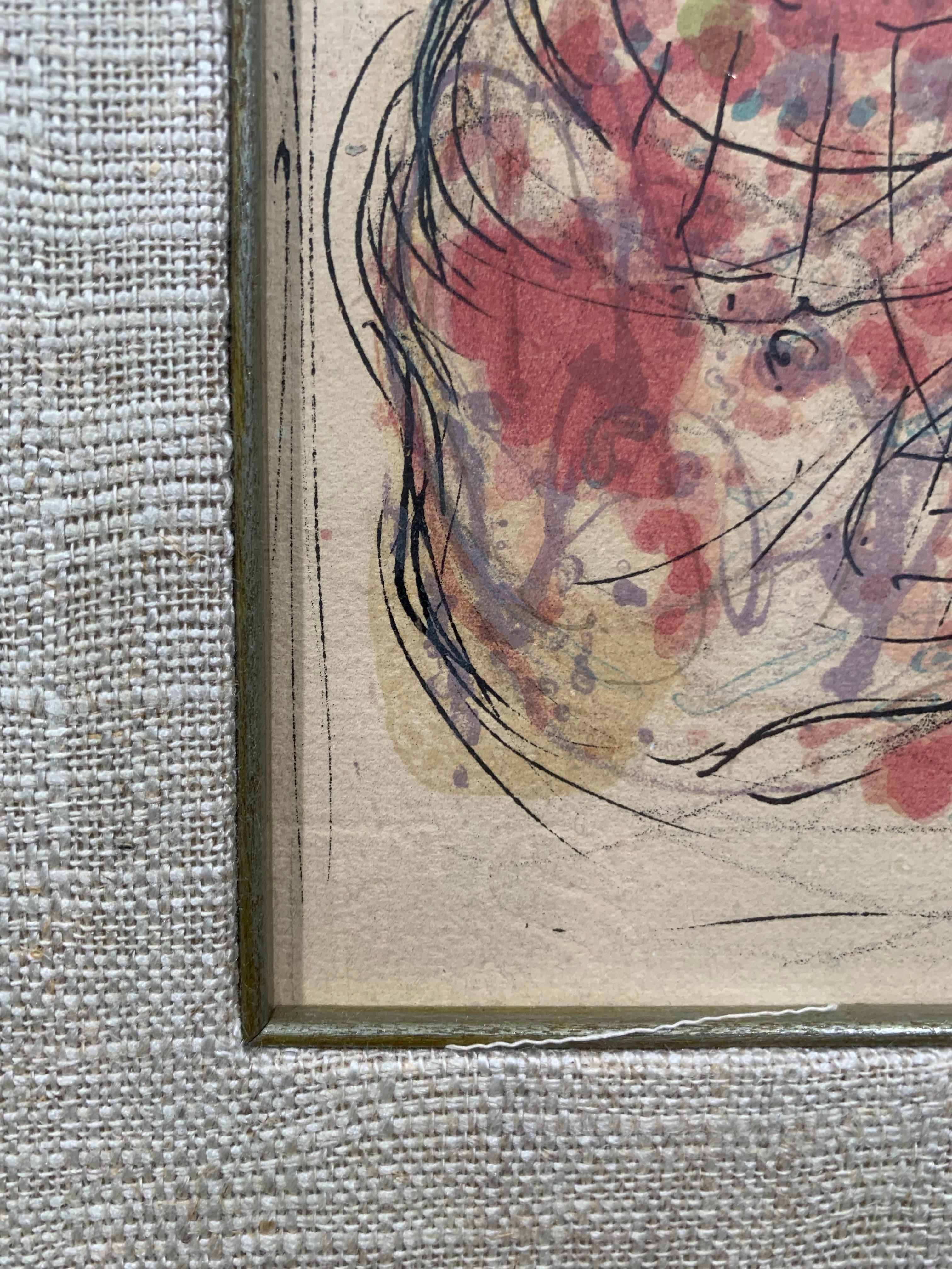 Miriam Took a Trimbell - Abstract Print by Marc Chagall