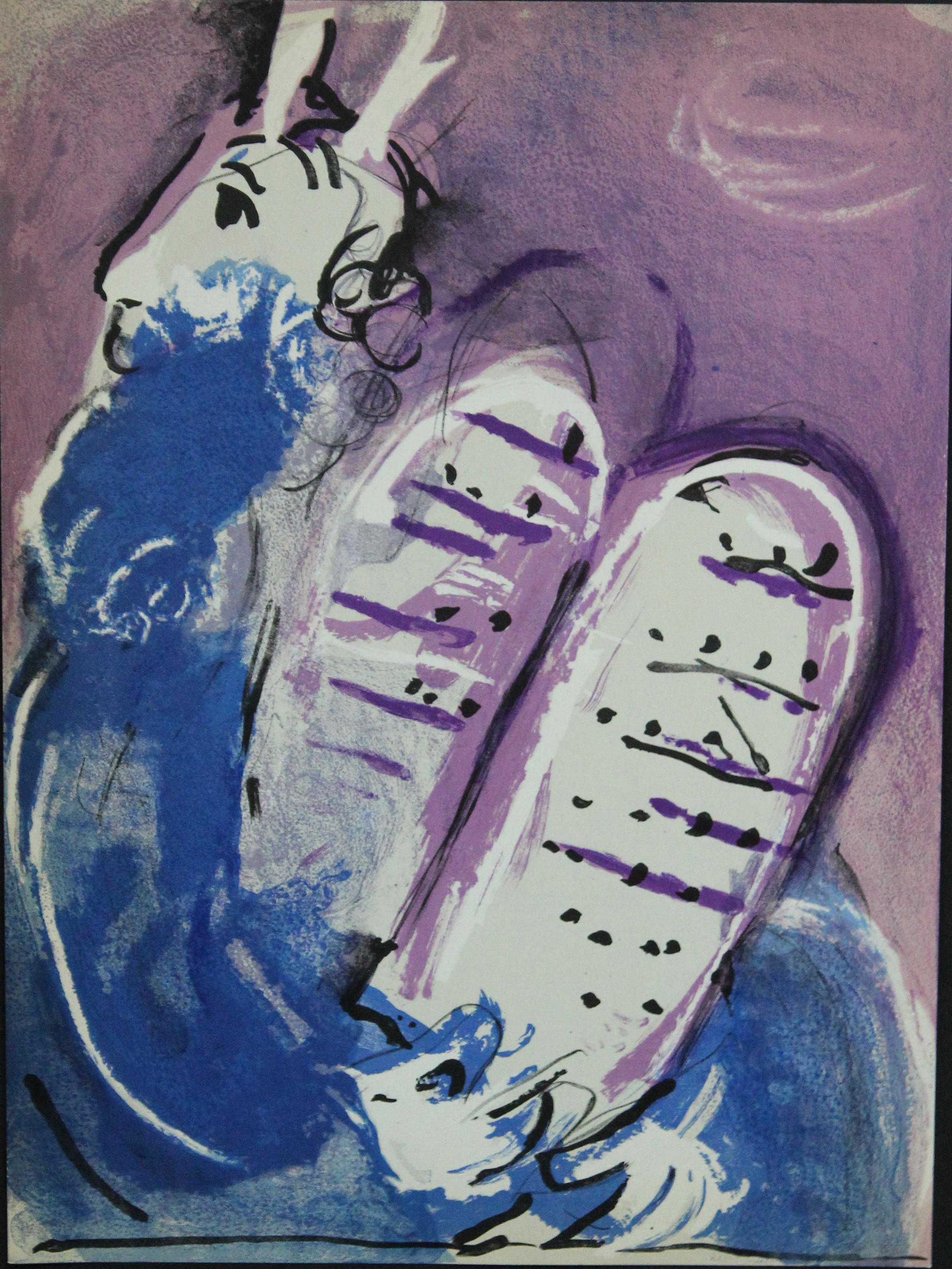 Moses from "Verve Vol. VIII" - Print by Marc Chagall