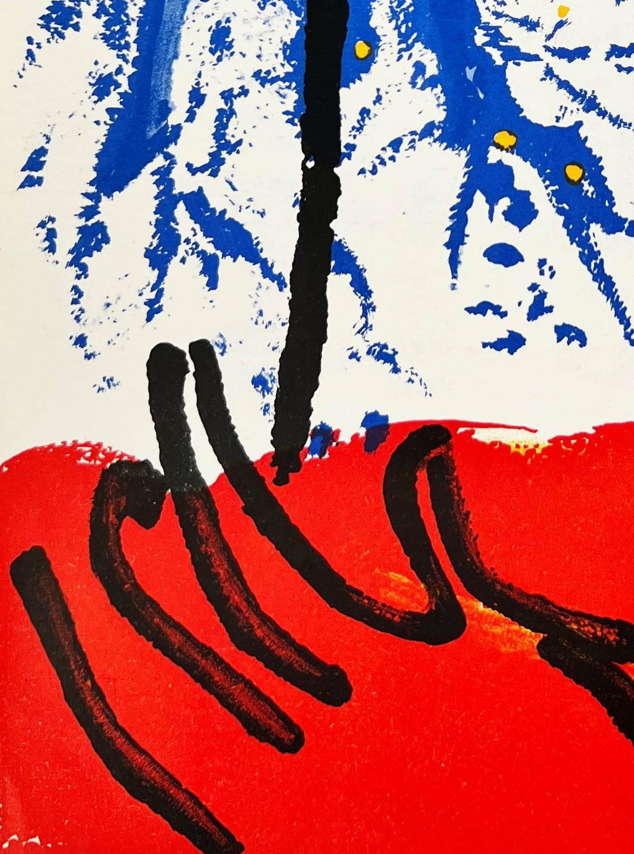 Moses I - Figurative Print Púrpura de Marc Chagall