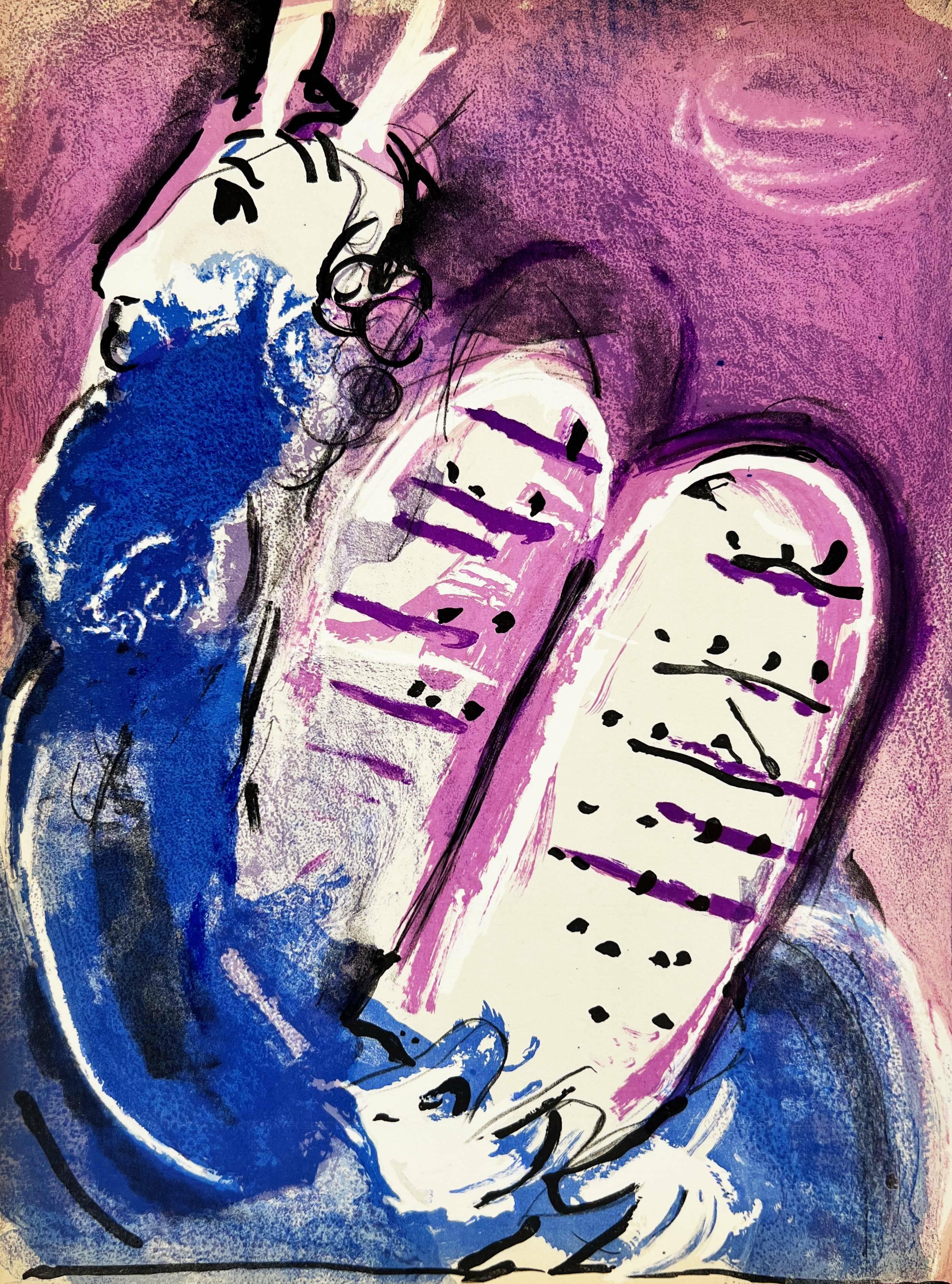 Marc Chagall Figurative Print - Moses II