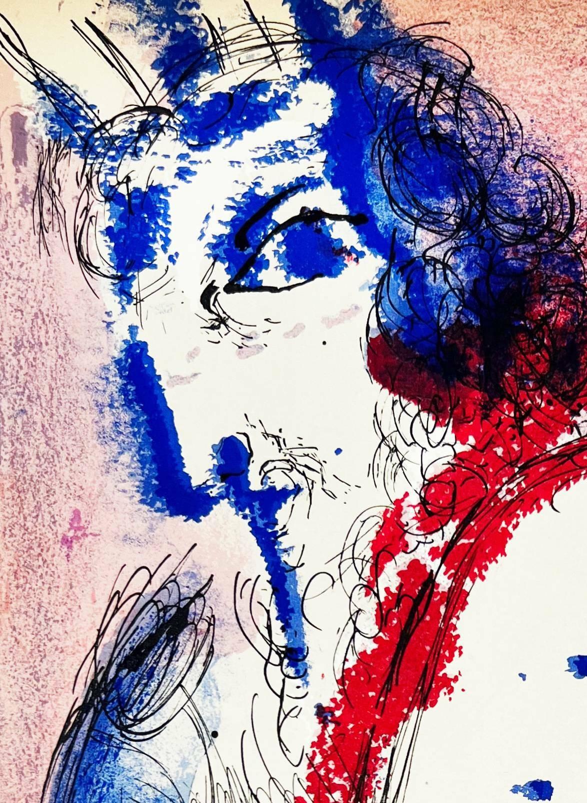 Moses III - Modern Print by Marc Chagall