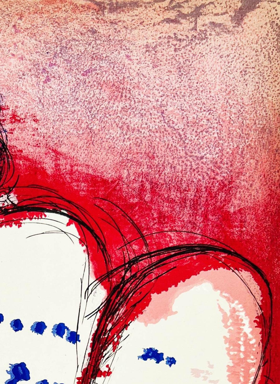 Moses III - Beige Figurative Print by Marc Chagall