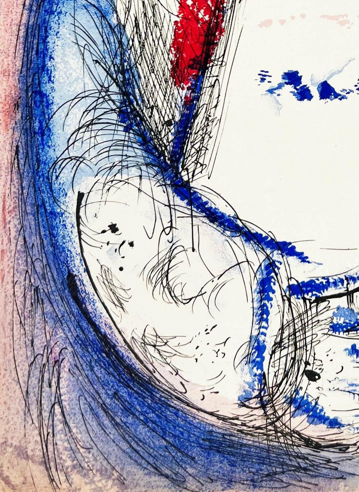 Marc Chagall (1887-1985) - Moses III

Lithograph from 1956.

Dimensions of work: 35 x 26 cm.

Publisher: Tériade, Paris.

Reference: Mourlot 126.
On the reverse: another original lithograph in black (Mourlot 129).

Biblical reference: Ex 34,