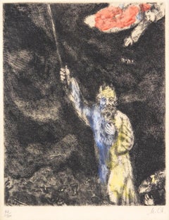 MOSES ORDERING THE PLAGUE OF DARKNESS OVER EGYPT