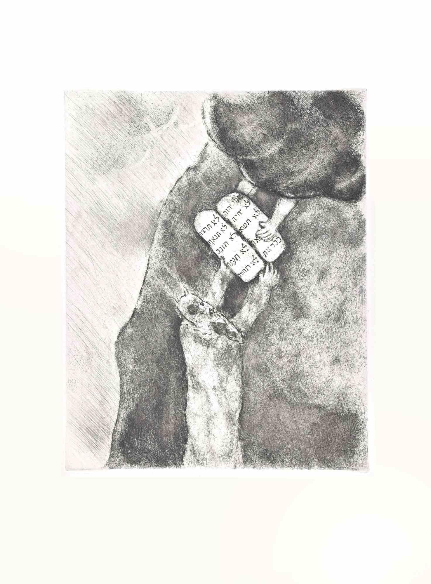Radierung auf Montval-Gewebe, 1931-39 von Marc Chagall ausgeführt und 1956 von Tériade veröffentlicht.

Auflage von 275+30 Exemplaren aus dem Handel.

Nicht signiert und nummeriert, wie ausgestellt.

Ausgezeichneter Abdruck mit vollen Rändern und