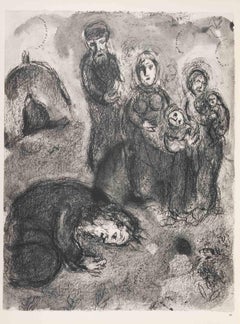 Moïse sauve Sephora - Héliogravure de Marc Chagall - 1960