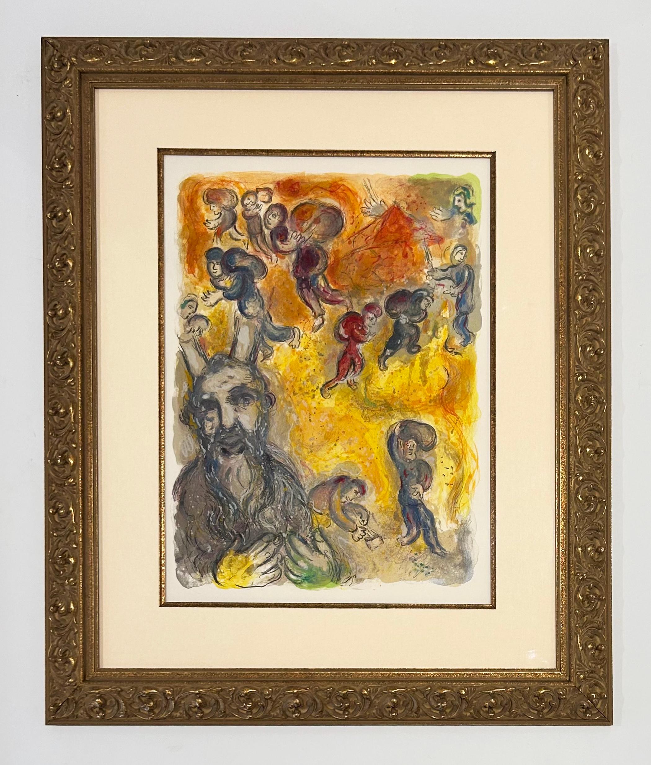 Moses Sees the Sufferings of His People - Print by Marc Chagall