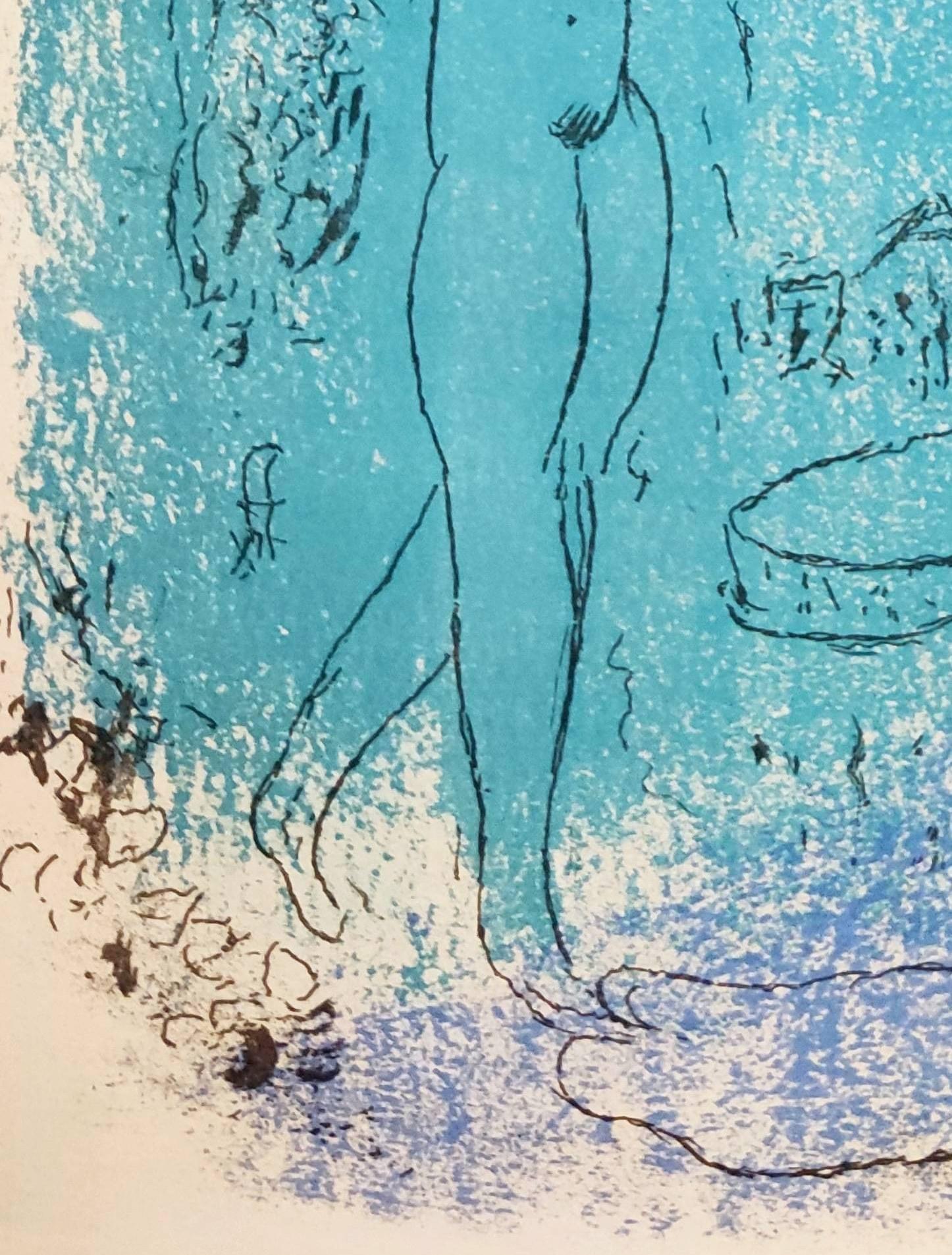 Marc Chagall (1887-1985) - Mother and Child Before Notre-Dame

Lithograph from 1952.

Dimensions of work: 35 x 26 cm

Publisher: Tériade, Paris.

On the verso another Lithograph in black.

Reference: Mourlot 82.

The work is in Excellent