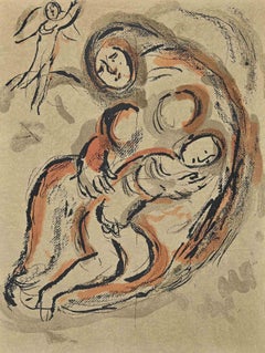 Mother and Child - Lithograph after Marc Chagall - 1960