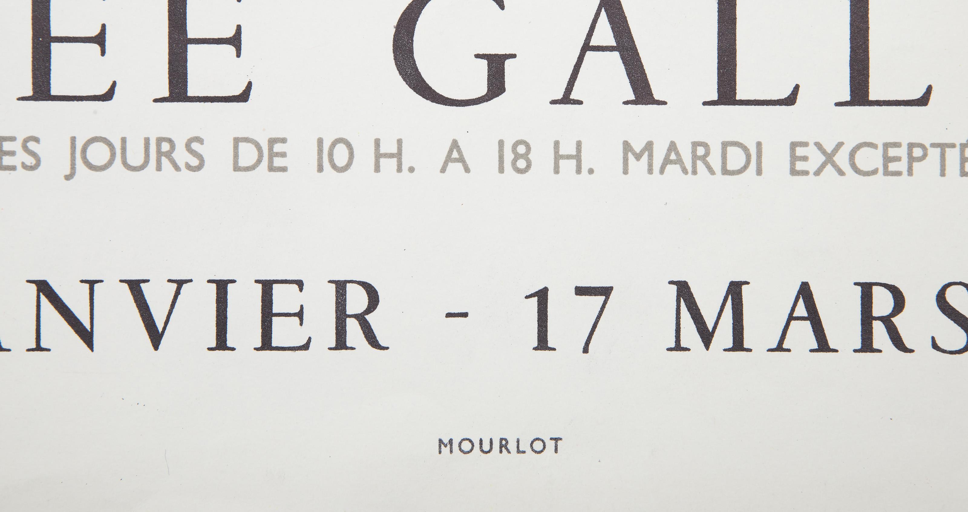 Affiche de l'exposition Galliera - Révolution, affiche lithographique de Marc Chagall en vente 3
